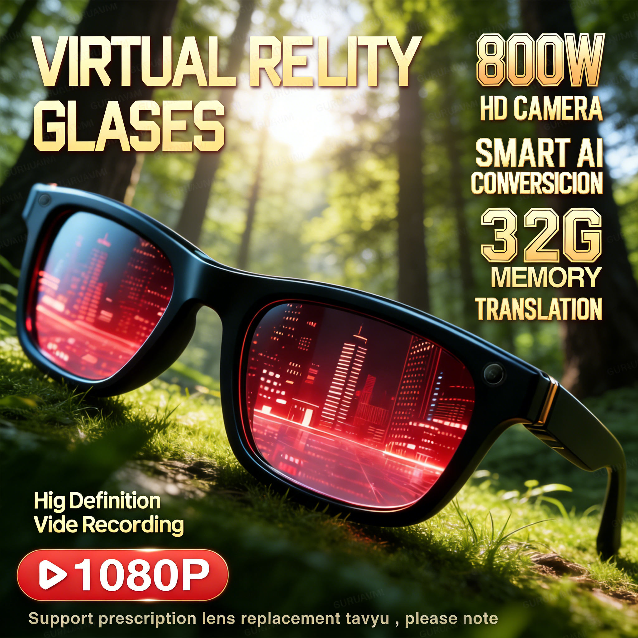 Audio Music Apps - 2026 New AI Smart Glasses with