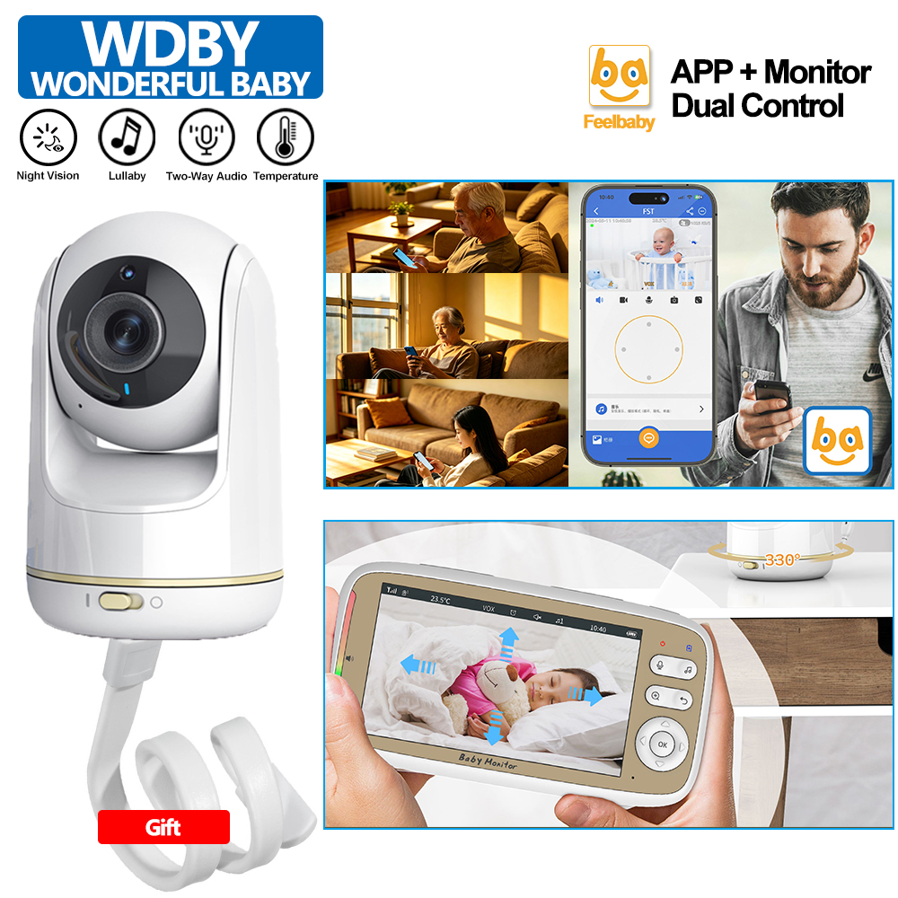 Audio Music Apps - 5 Inch Baby Monitor 3X Zoom