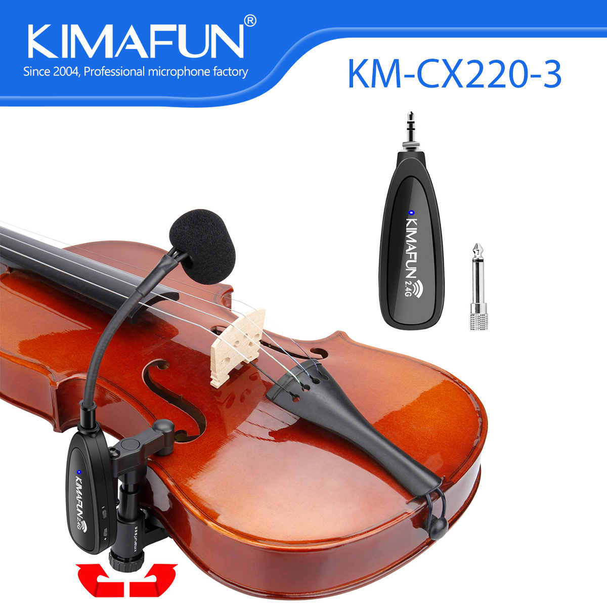 Audio Music In Youtube - KIMAFUN 2.4G Musical Instrument Wireless Microphone