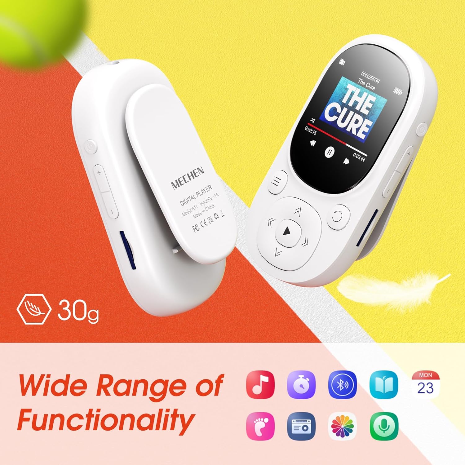 32/64GB Clip MP3 Player Blueto - Audio Music Kids review and price