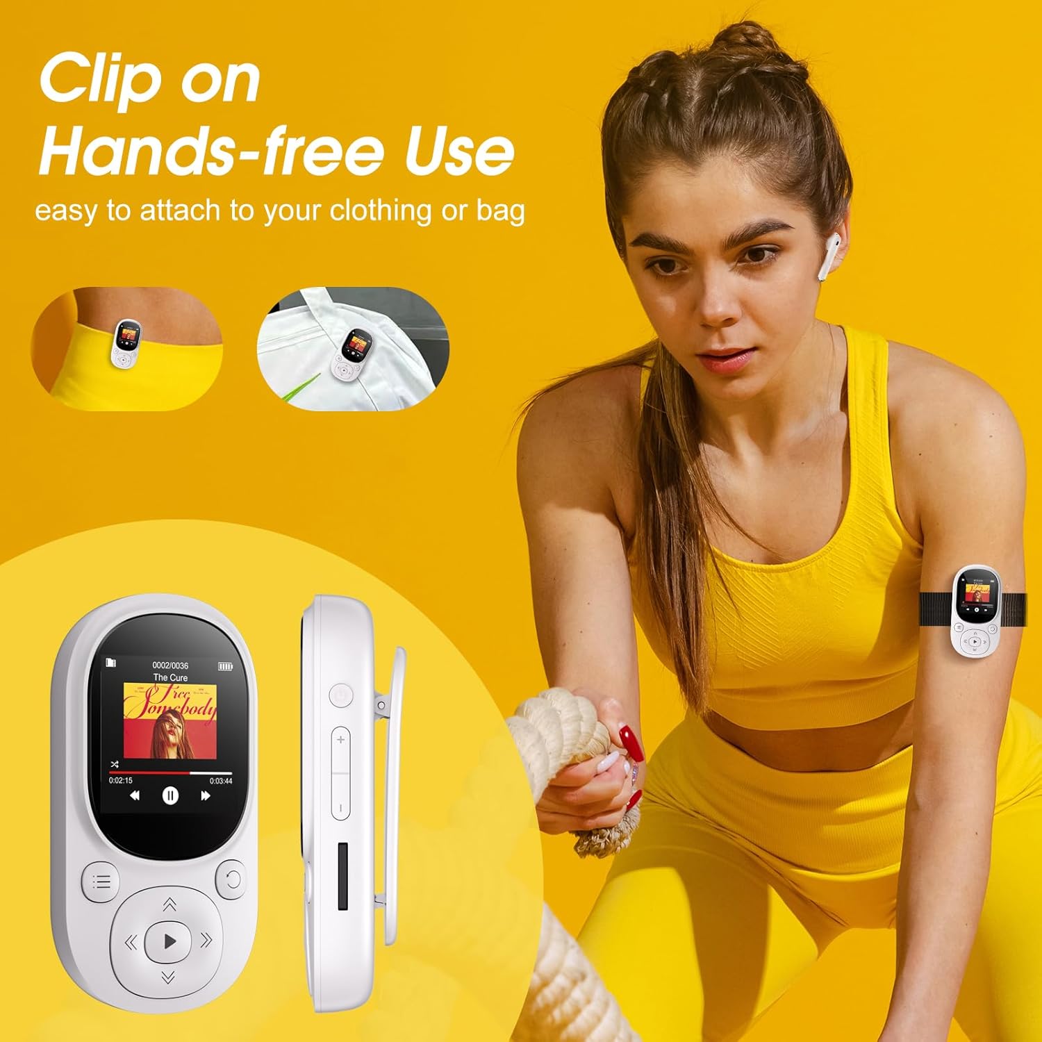32/64GB Clip MP3 Player Blueto - Audio Music Kids review and price