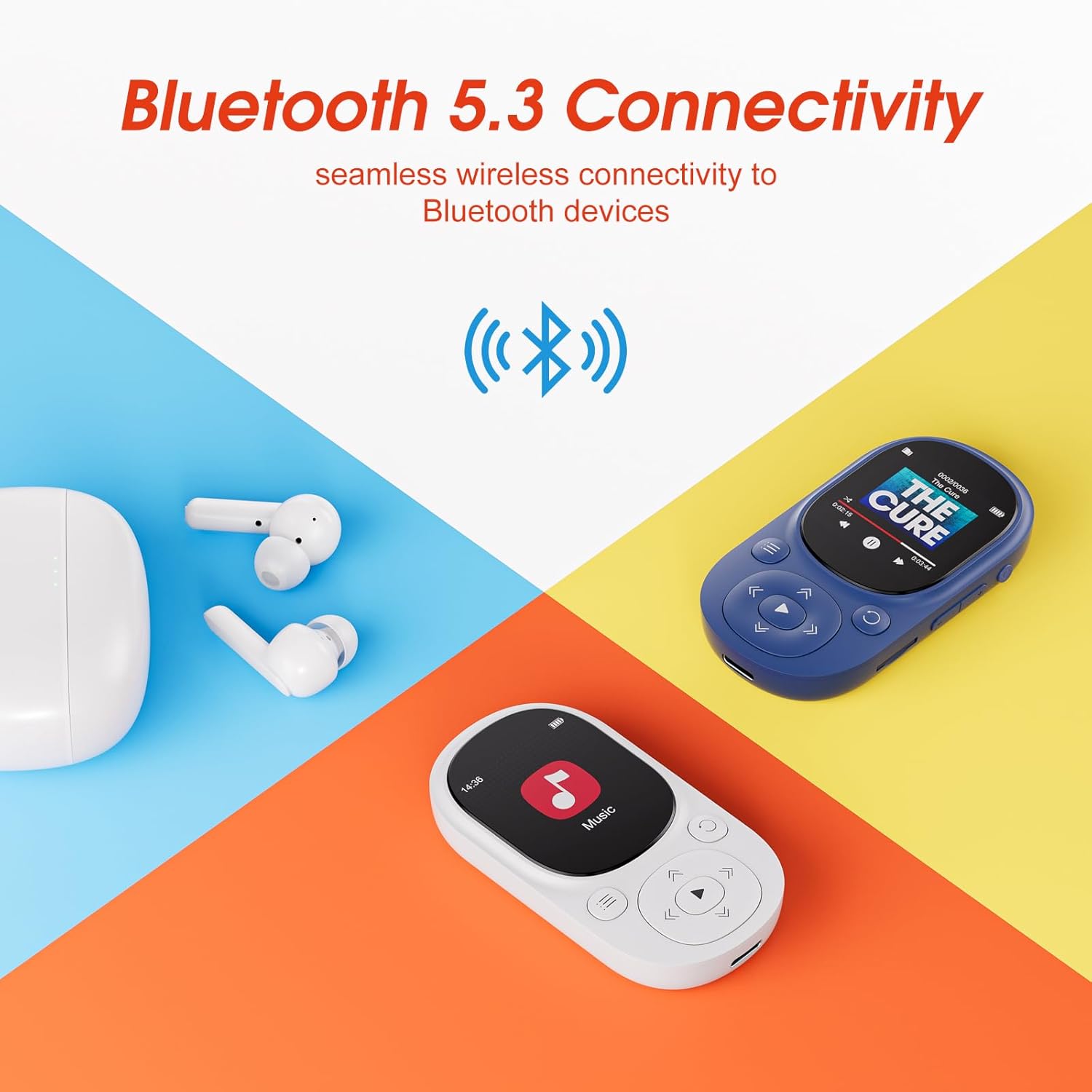 32/64GB Clip MP3 Player Blueto - Audio Music Kids review and price