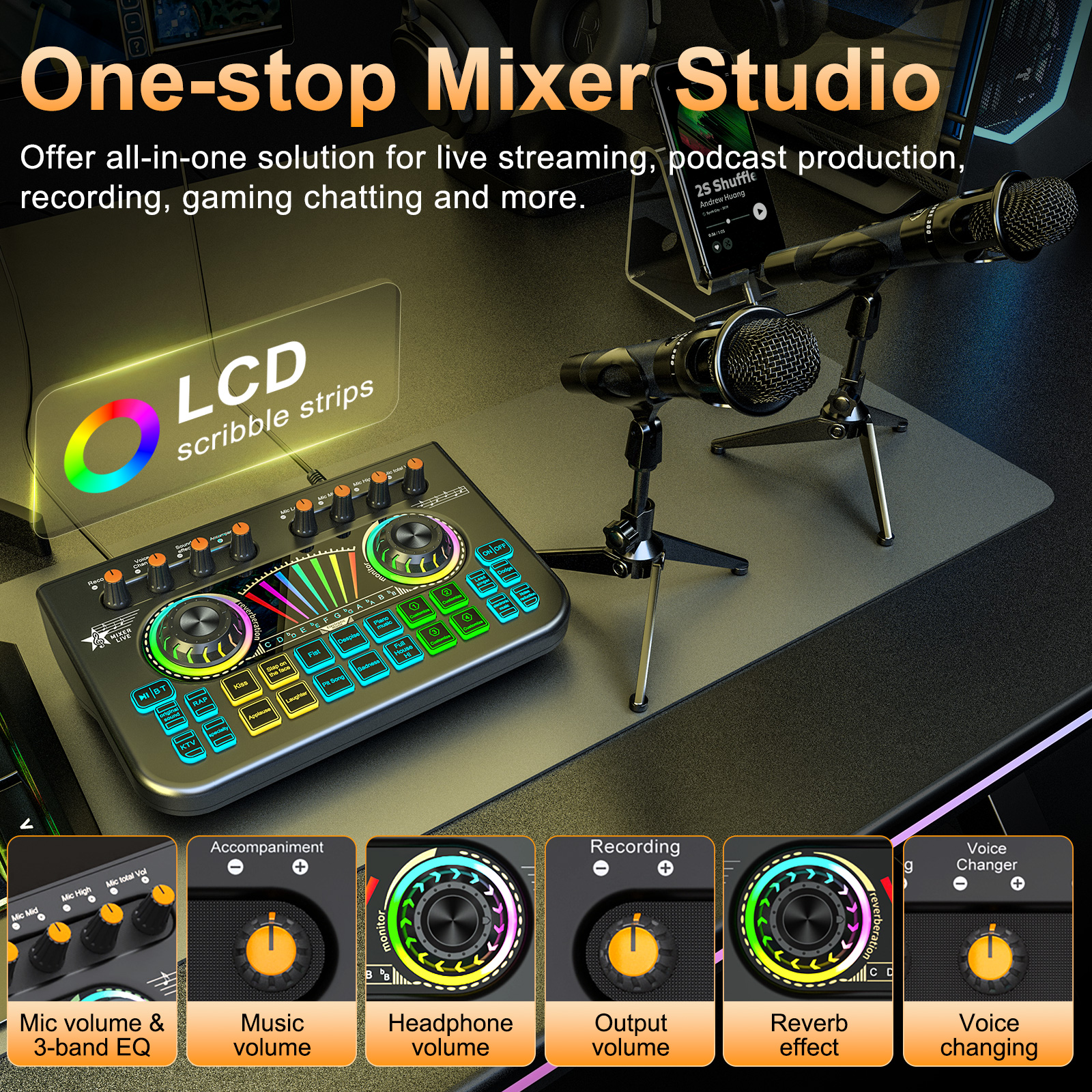 Tenlamp Sound Board to Play Mu - Audio Music Voice Changer review and price