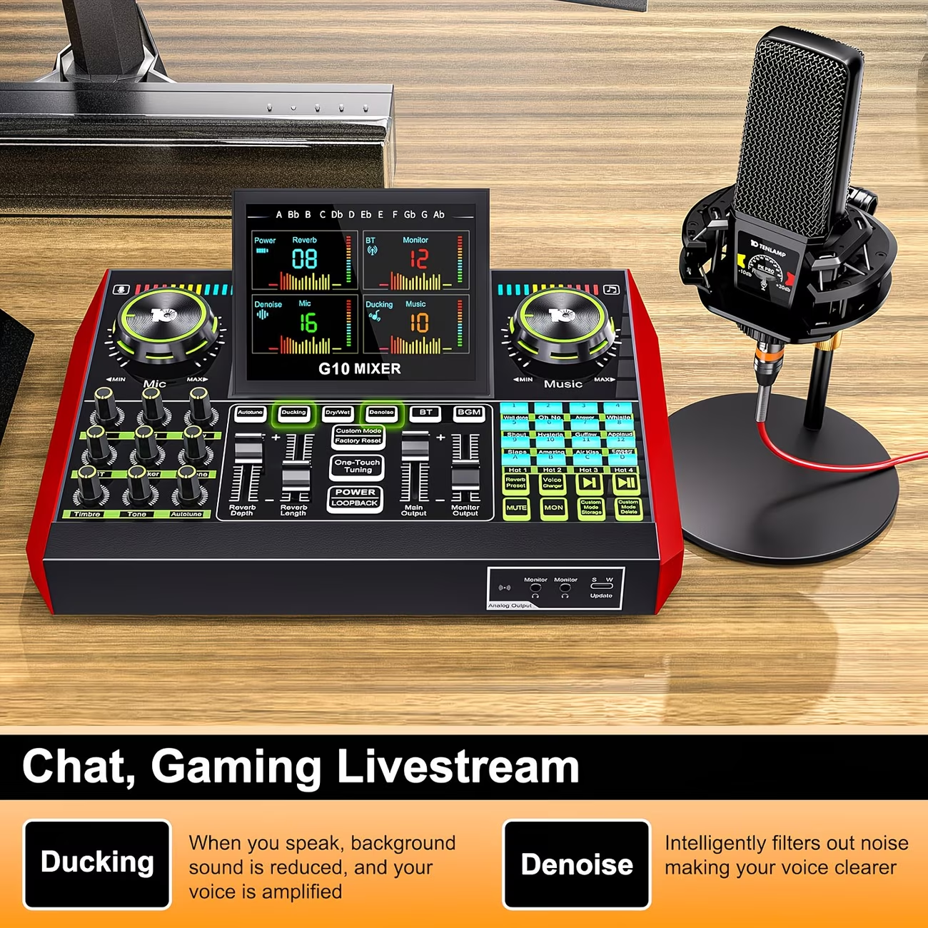 Tenlamp Audio Interface Mixer  - Audio Music Voice Changer review and price