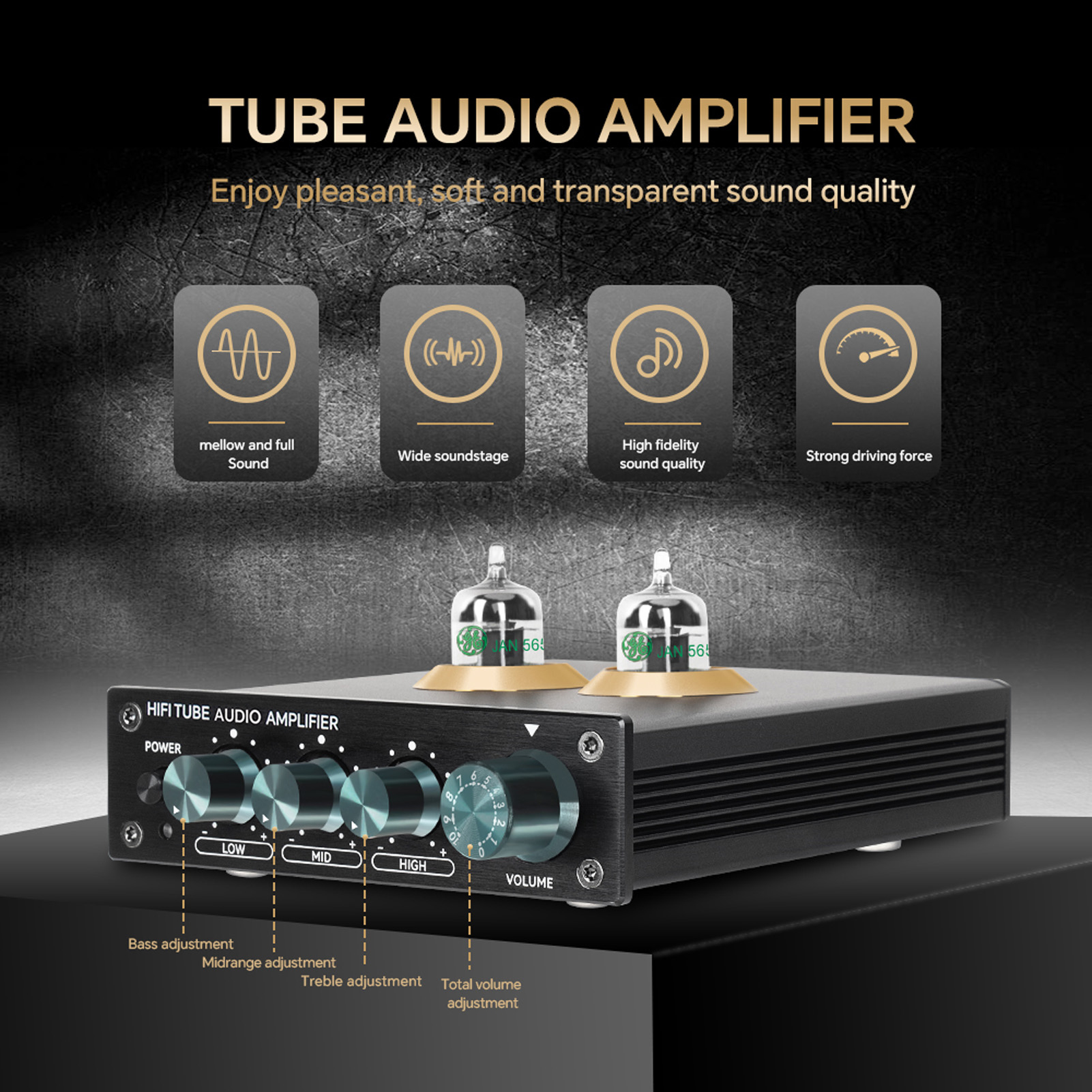 Audio HiFi Vacuum Tube 3-Band  - Audio Player With Youtube Music review and price