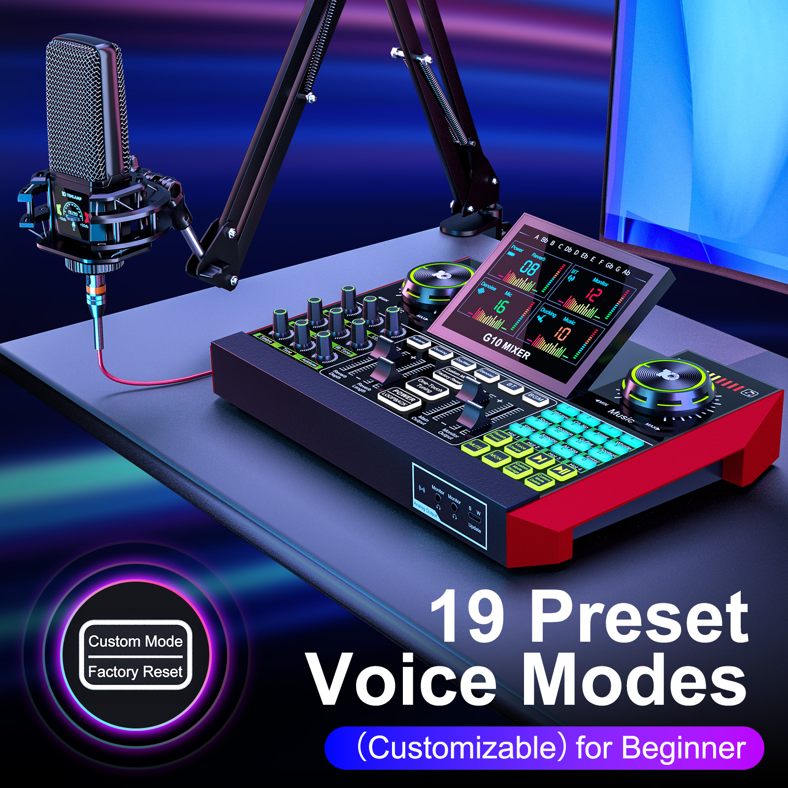 Tenlamp Audio Interface Mixer  - Audio Music Voice Changer review and price