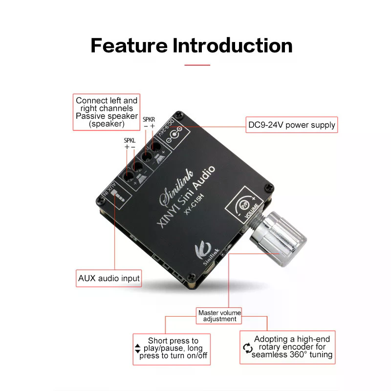 2*20W Bluetooth 5.0 Power Ampl - Audio Music Apps review and price