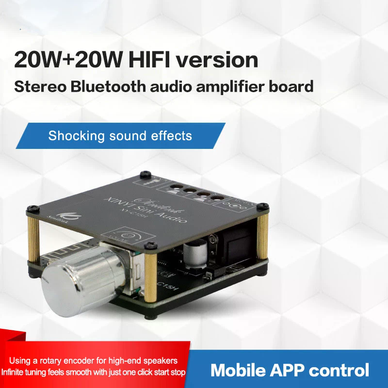 2*20W Bluetooth 5.0 Power Ampl - Audio Music Apps review and price