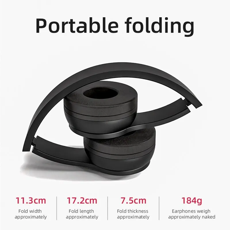 Foldable P47 Wireless Bluetoot - Audio Music Kids review and price