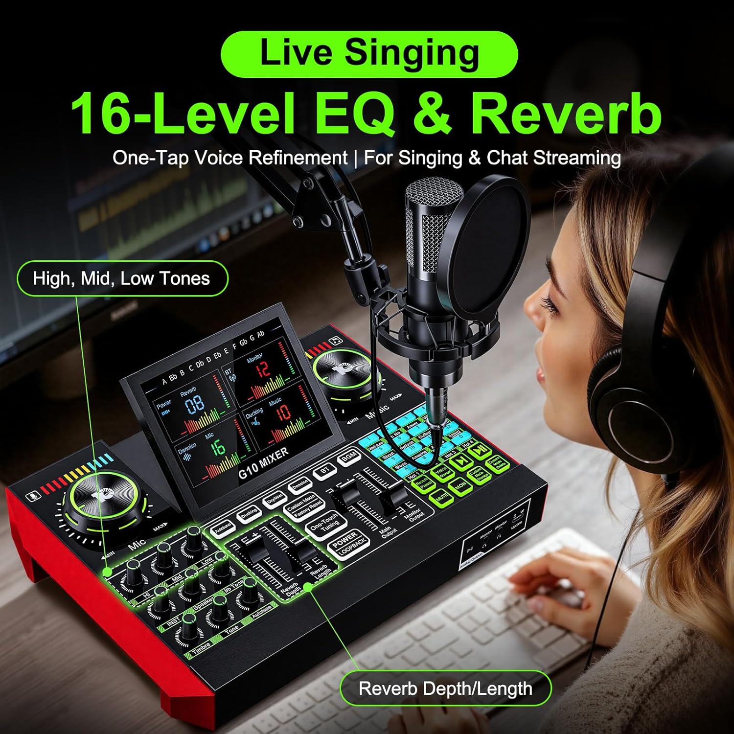 Tenlamp G10 Live Streaming Aud - Audio Music Voice Changer review and price