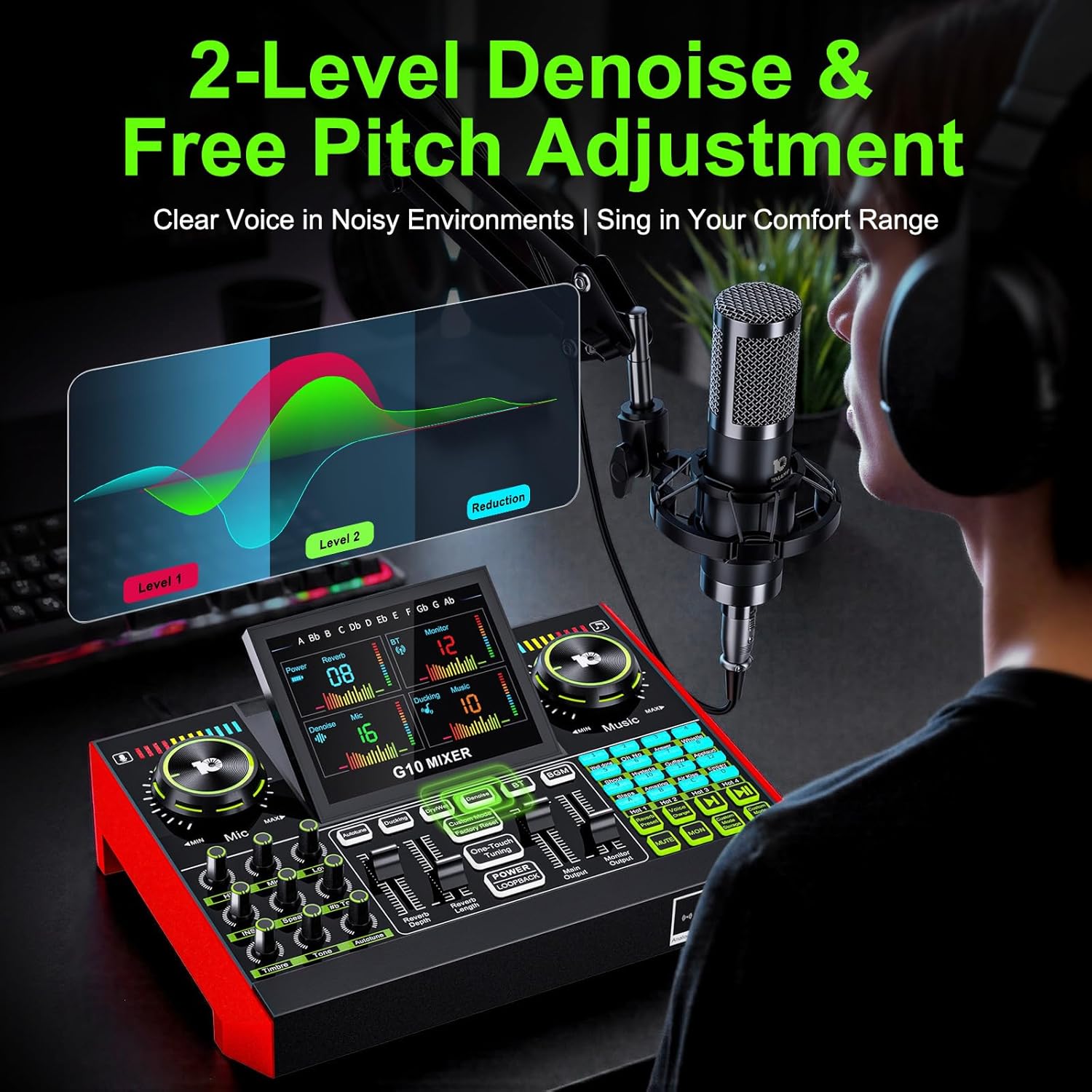 Tenlamp G10 Live Streaming Aud - Audio Music Voice Changer review and price