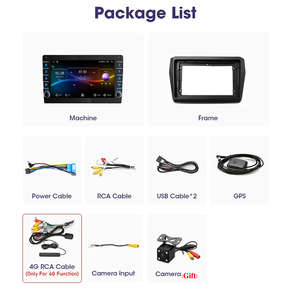 8G Ram 128GB Android 14 Car Ra - Audio Music Hindi review and price