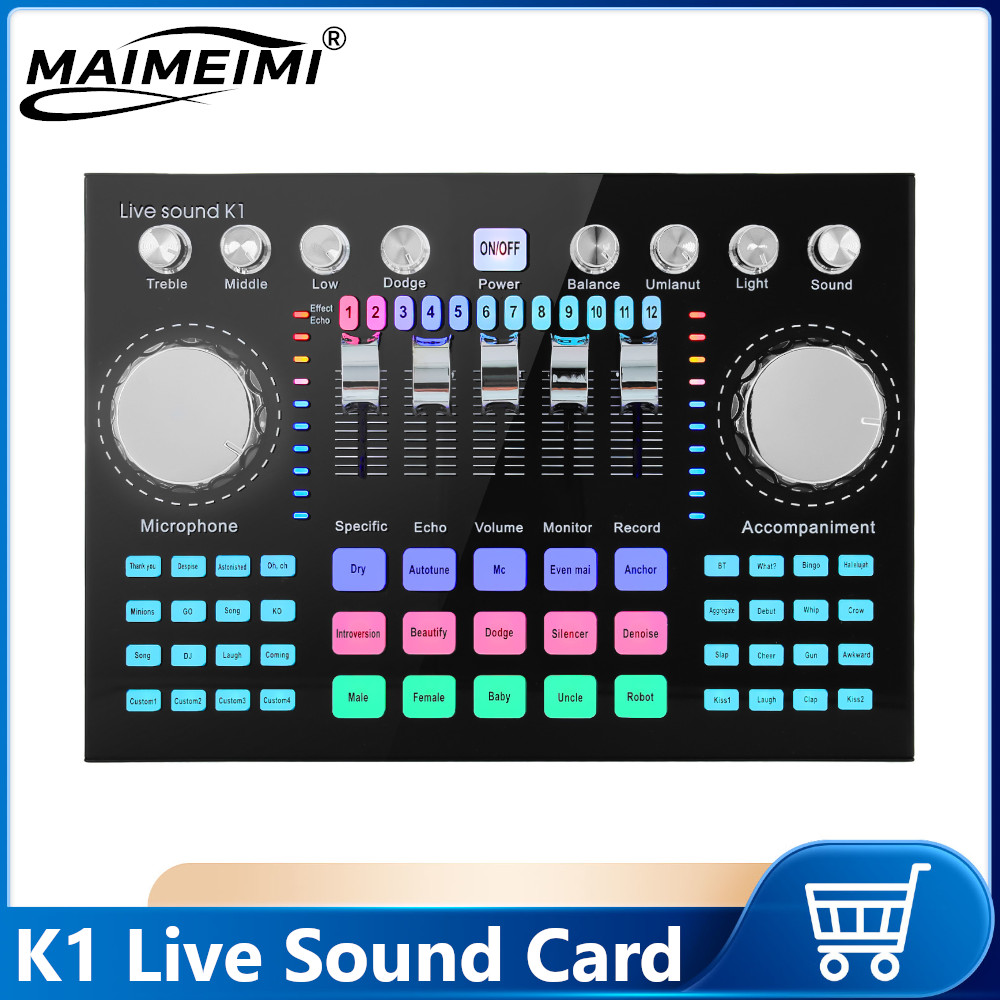 K1 Live Sound Card Voice Chang - Audio Music Voice Changer review and price