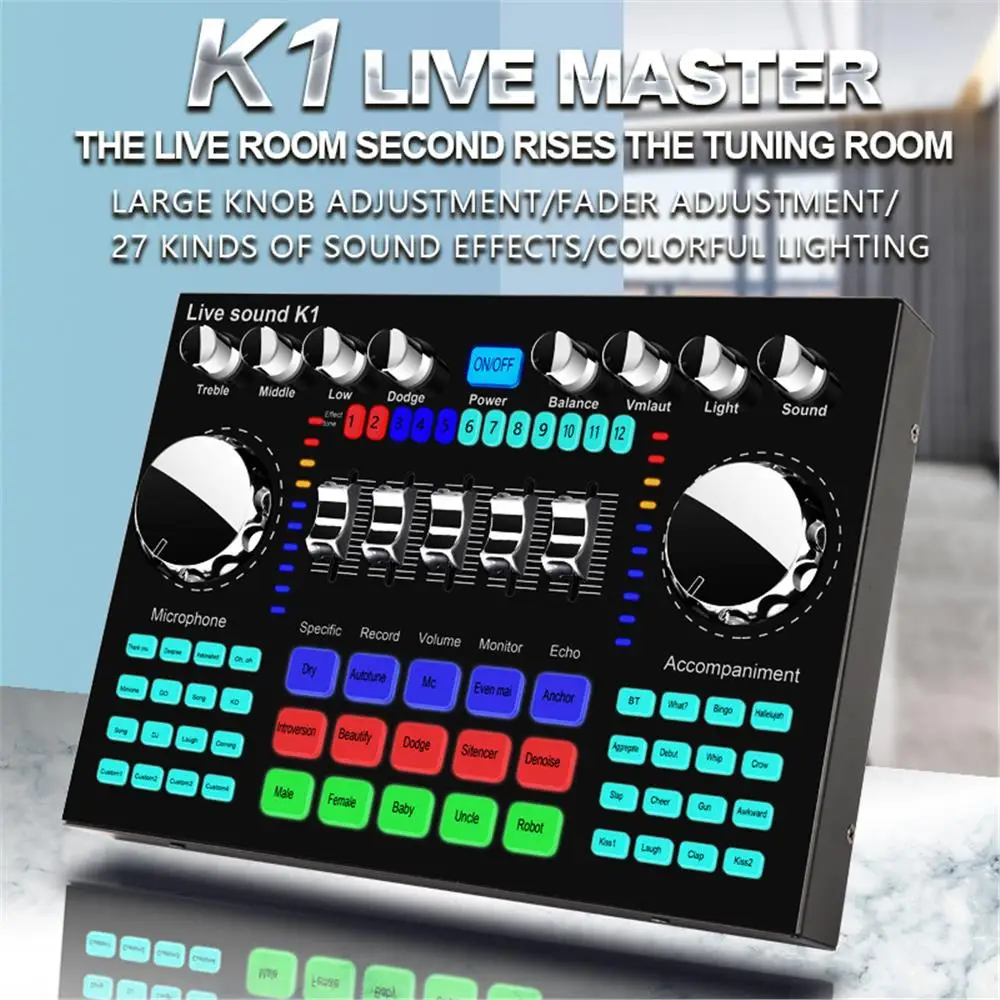 K1 Live Sound Card Voice Chang - Audio Music Voice Changer review and price