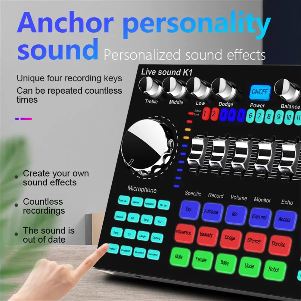 K1 Live Sound Card Voice Chang - Audio Music Voice Changer review and price