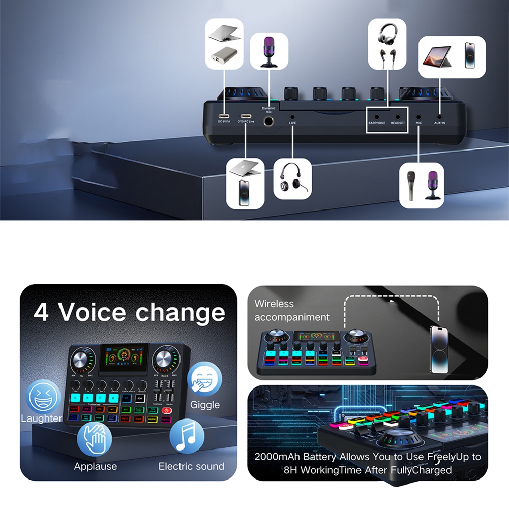 ABYA Audio Mixer, Live Sound C - Audio Music Voice Changer review and price