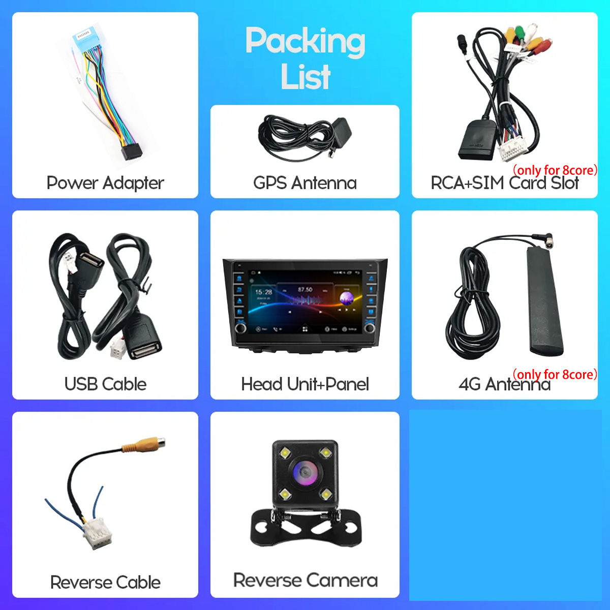 8G Ram 128GB Android 14 Car Ra - Audio Music Hindi review and price