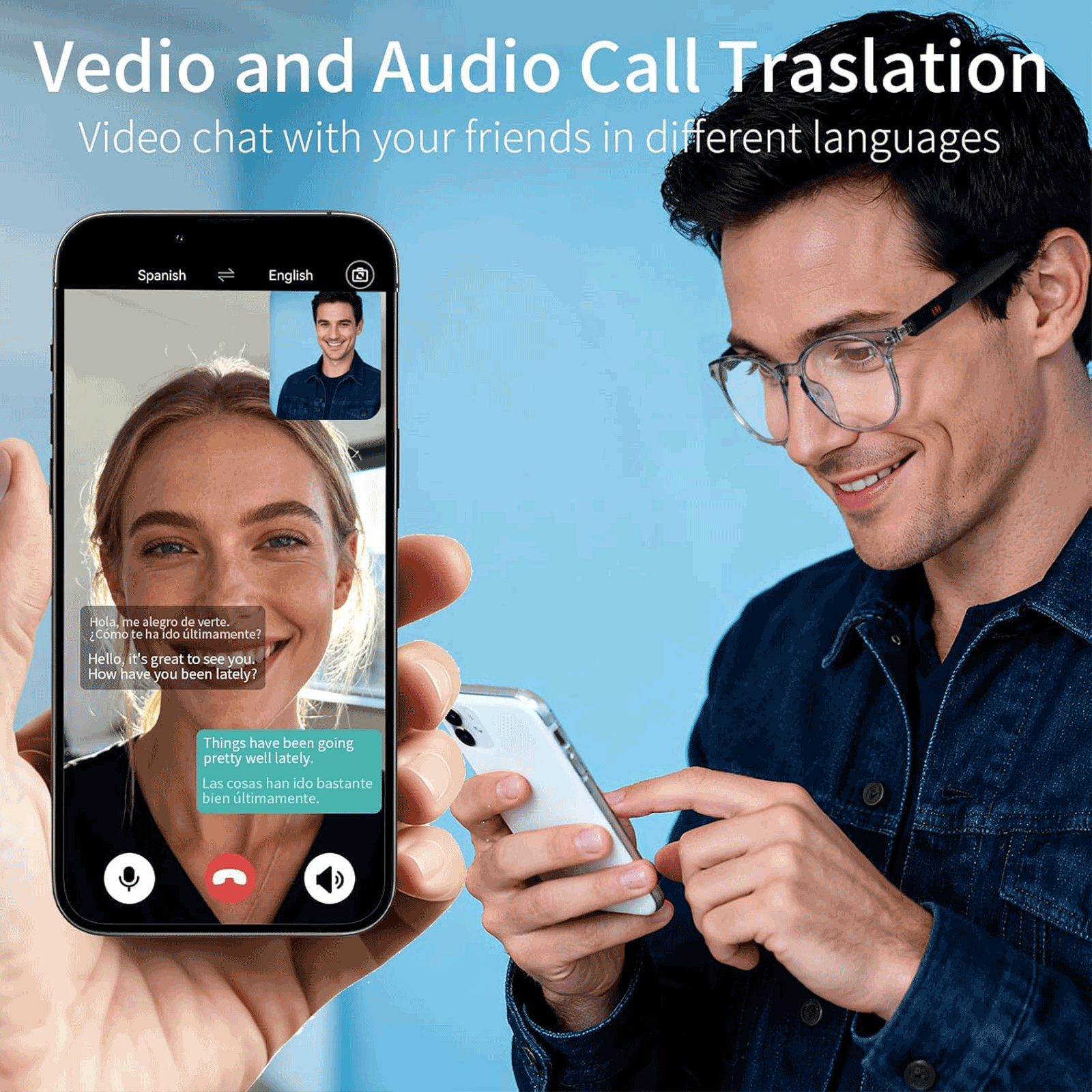 Smart Audio Glasses, Real-Time - Audio Music Apps review and price