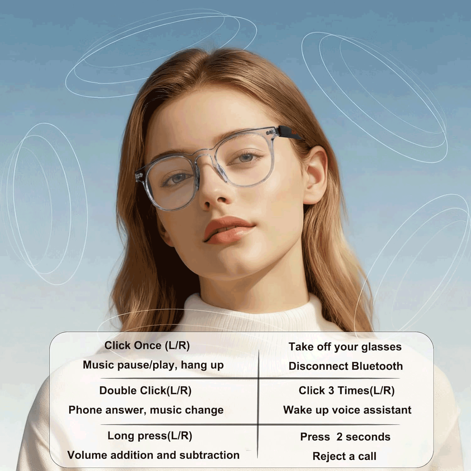 Smart Audio Glasses, Real-Time - Audio Music Apps review and price