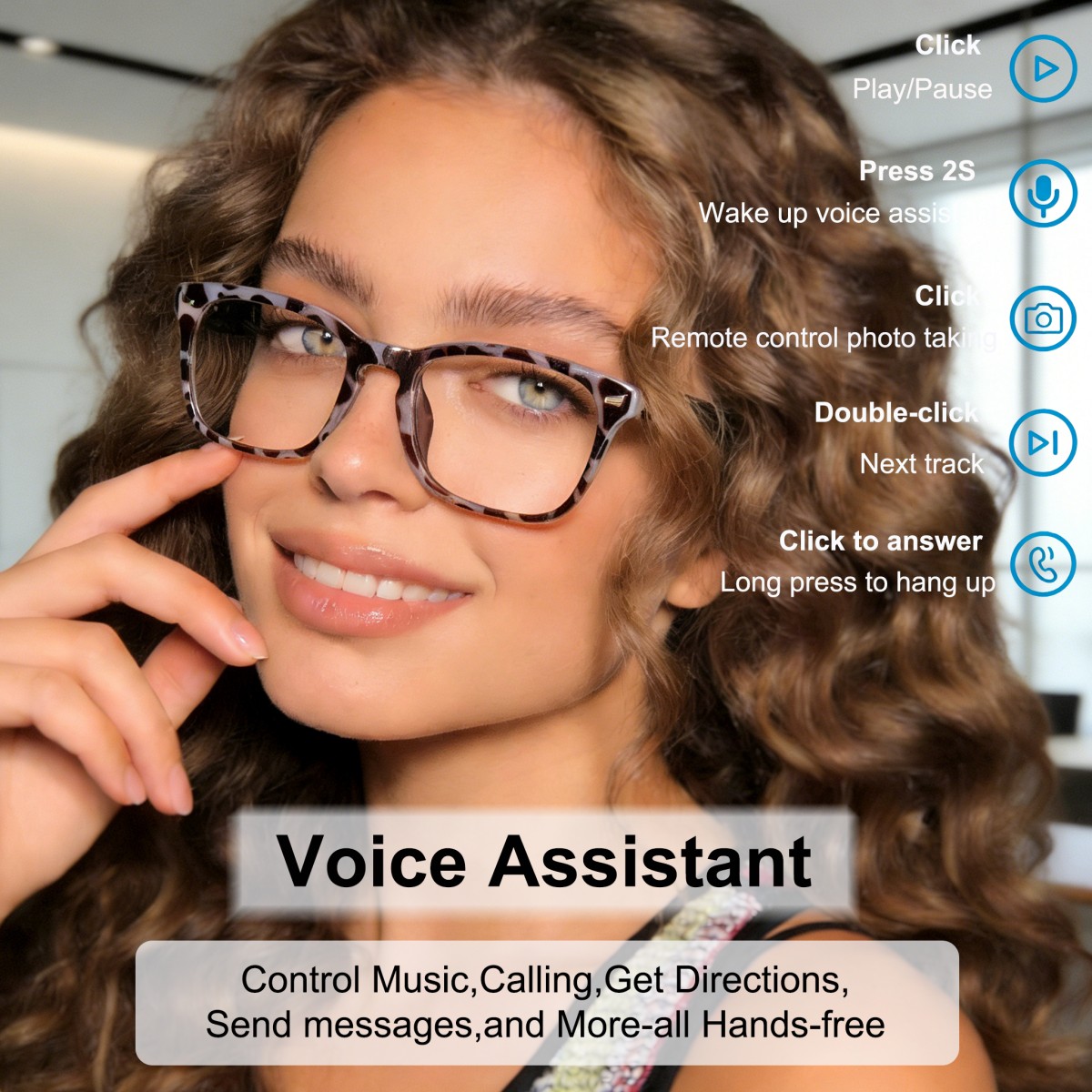 Smart Audio Glasses, Real-Time - Audio Music Apps review and price